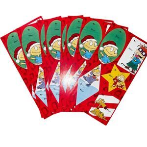 Vintage 90 RUGRATS GIFT TAGS Peel ‘n Stick Christmas Holiday Sticker nickelodeon